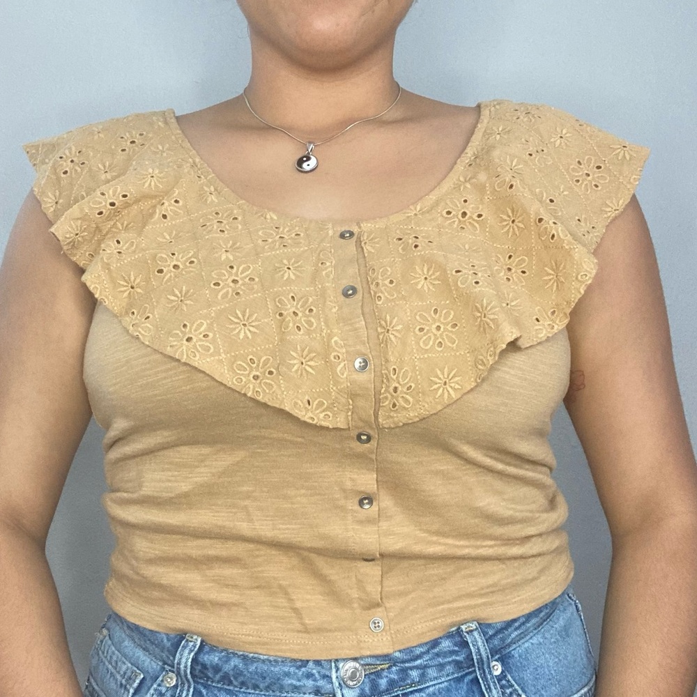 American Eagle Tan Blouse
